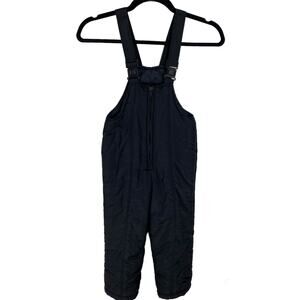 Northern Spirit Snow Pants Bib Adjustable Zip Up Sledding Black Kids 3X